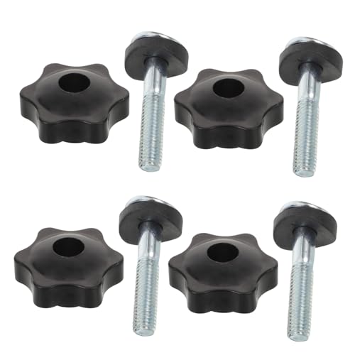 Image of Abaodam Lawn Mower Handle Bolt and Knob 4pcs Black Repair Kit