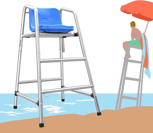 Silla de Socorrista para Piscina de Acero Inoxidable 120 cm miniatura 1