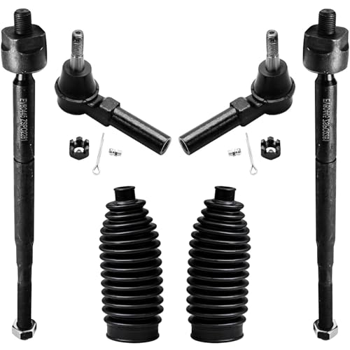 Image of Detroit Axle - Front End 10pc Suspension Kit for Chevy Cobalt HHR Pontiac Pursuit G5, 2 Lower Control Arms w /Ball Joints 2 Sway Bars 4 Outer Tie Rods 2 Boots + Bellows Replacement