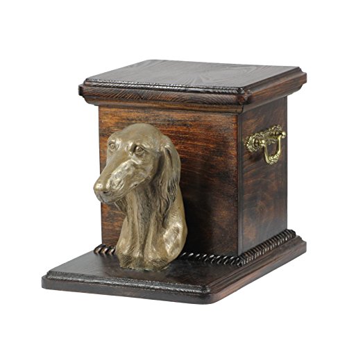 Urne pour lévrier Saluki, une statue en bronze dans votre salon - 2