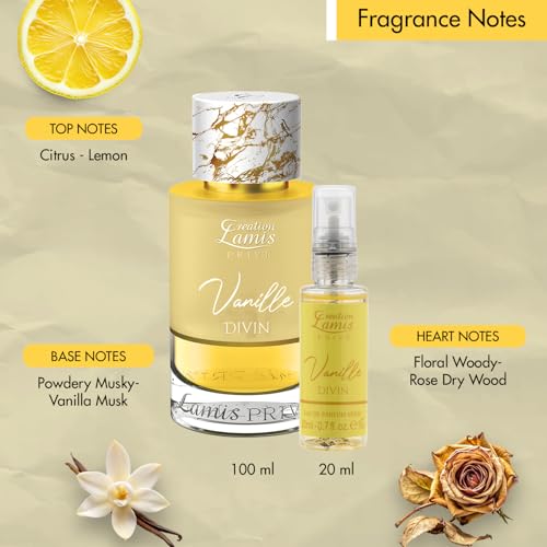 Image of Creation Lamis Prive Women Eau De Parfum Gift Set 4x20ml | Jasmine Joy, Rose Augusta, Vanilla Divin, Sandal Intense | Long-Lasting Amber, Floral, Woody, and Tuberose Notes