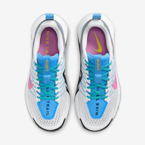 Nike Wildhorse 10 Women's Trail Running Shoes (FV2337-100, White/Black/University Blue/Playful Pink)4
