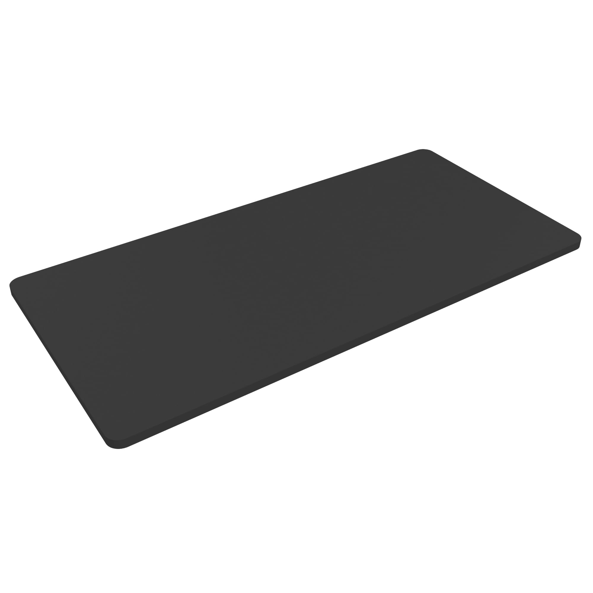 Whole Piece 55"x28" Desktop 1" Thickness Height Adjustable Desk Rectangular Tabletop Black Board (55INCH Black Top)