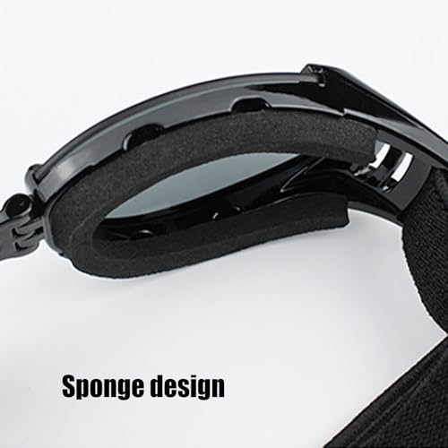Schwimmbrille für Hunde, Größe M, faltbar, blendfrei, mit verstellbarem Riemen, zum Skifahren, Bergsteigen, Plateau, Radfahren