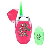 Nachfüllbares Butan Kerzenanzünder, Einstellbar und Windfest Gasfeuerzeug Nachfüllbar, für...