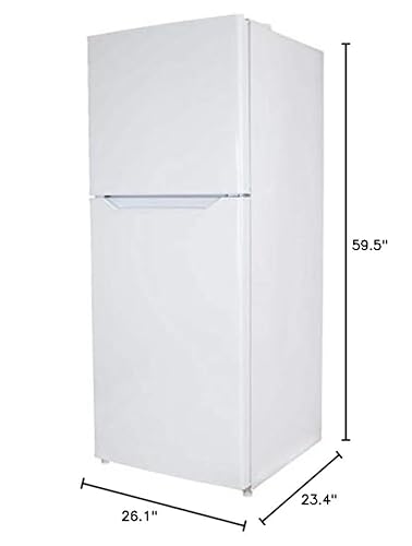 Danby DFF101B2WDB 24" Top Freezer Refrigerator with 10.1 cu. ft. Total Capacity Energy Star Certified Adjustable Glass Shelves in White on Fridge.com