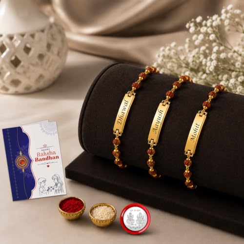 Image of Oblivion Bracelet for Men - Personalized Rakhi Bracelet, Engrave Name or Message for Special Occasion Raksha Bandhan for Brothers, Customized Stylish Adjustable Wrist Accessory