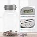 Qiekaka Coin Bank for Boys Adults, Piggy Bank for Adults Kids, Coin Jar with LCD Change Counter for Counting Money, Change Bank Designed for All US Coins(Sliver Color)