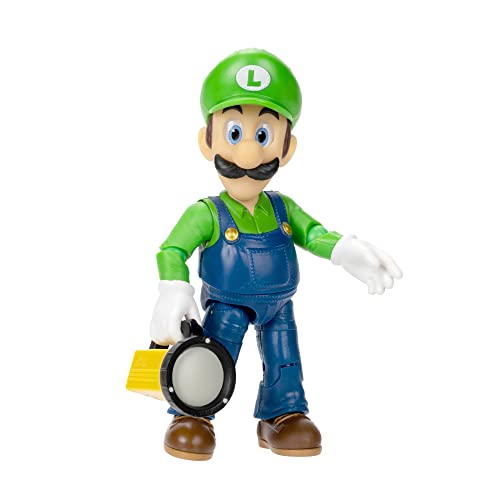 Jakks Pacific Super Mario Bro. Figurine du Film Super Mario Movie Luigi 13cm