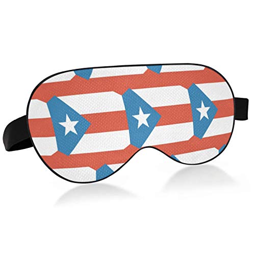 Puerto Rico Flag Sleep Mask Eye Mask Cover Eyeshade for Night Sleeping, Travel, Nap