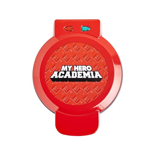 Image of Uncanny Brands My Hero Academia Waffle Maker - Izuku Midoriya on Your Waffles - Waffle Iron