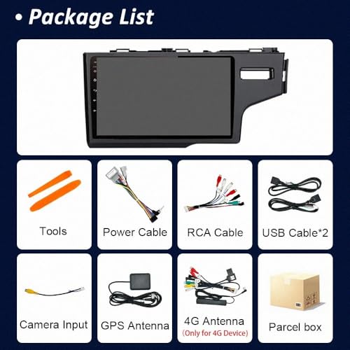 Radio de coche Android Auto inalámbrico y Mirror Link 2 DIN para Honda Jazz FIT 7
