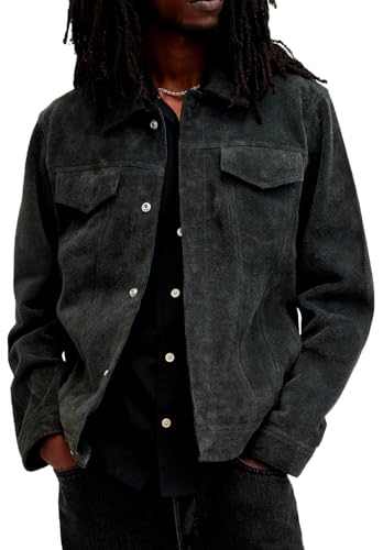 Men's Hopper Suede Trucker Jacket