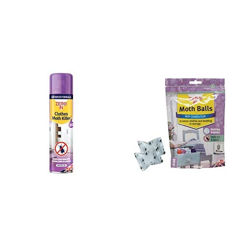 Buy Zero In Clothes Moth Killer, 300 ml Aerosol, Transparent, Surface