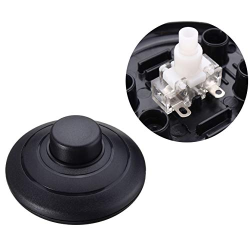 E-Outstanding 2Pcs 317 Foot Pedal Push Switch On/Off Push Button Inline Lighting Lamp Round Foot Switch Black #TOP1