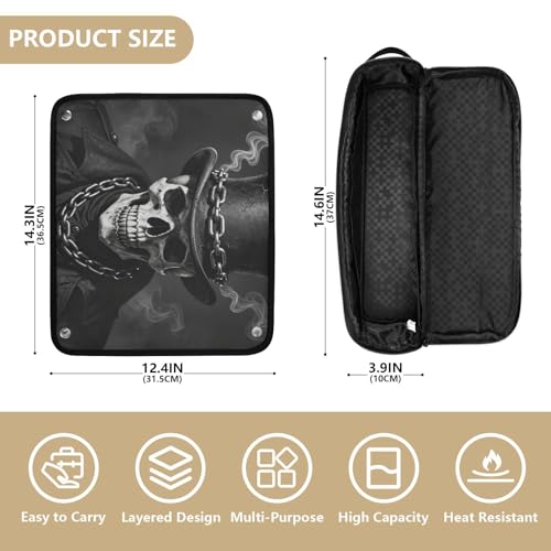 Bolsa de viaje 2 en 1 para planchas de pelo con base resistente al calor miniatura 4