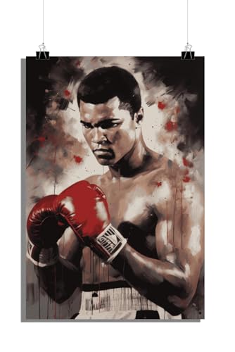 25 Artstreet Mohammed Ali Poster | Le plus grand boxeur | Figurine de sport emblématique | Portrait d'Ali | Art mural de sport (taille 50 x 70)