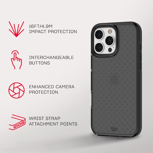 Image of Tech21 EvoCheck for iPhone 16 Pro Max Impact Protection Case - in Smokey