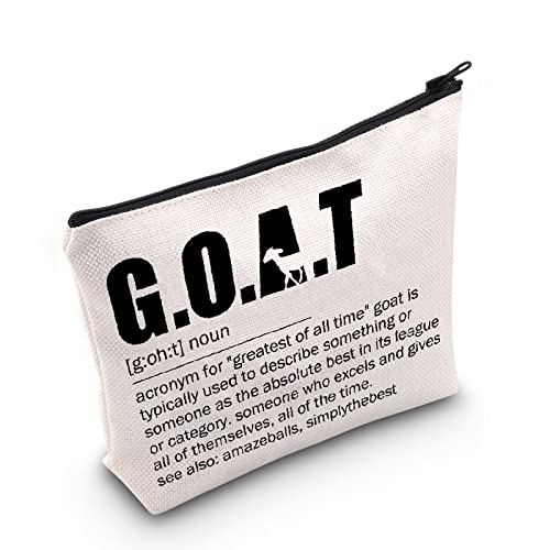POFULL Special Person Gifts G.O.A.T Greatest Of All Time Cosmetic Bag Goat Inspirational Gift (G.O.A.T Cosmetic Bag)