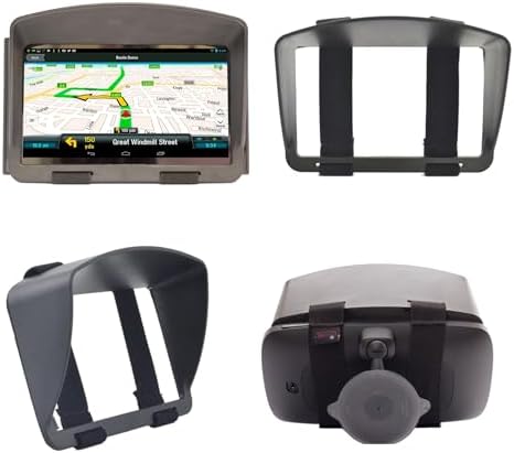 Digicharge Sat Nav Sun Shade Visor For 8’’ inch Garmin Drivesmart 86, Camper 895, Camper 890, Dezl LGV810, Dezl LGV800 8in GPS Anti-Glare