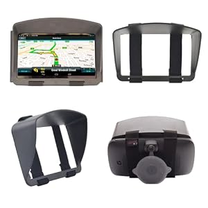 Digicharge Protector Solar con Visera para GPS Tomtom Go Classic, Discover, Essential, Premium Basic 6'' 6200 6250 Camper Start Via Trucker 62 61 Garmin DriveSmart 66 Zumo XT