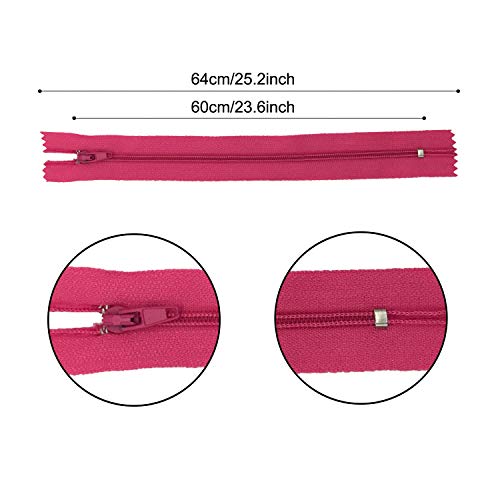 Image of 24 x 60 cm / 24 inch Multi-Coloured Nylon Reel Pullers for Sewing and Crafting 24 Colours