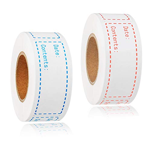 Comparison: Best Labels For Freezer Containers 3 300pcs Removable Freezer Labels, Yoget 1 x 3 Inch Food Storage Stickers, Refrigerator Freezer Paper Label Easy Clean Leaves No Residue, 2 Color Food Labels Roll