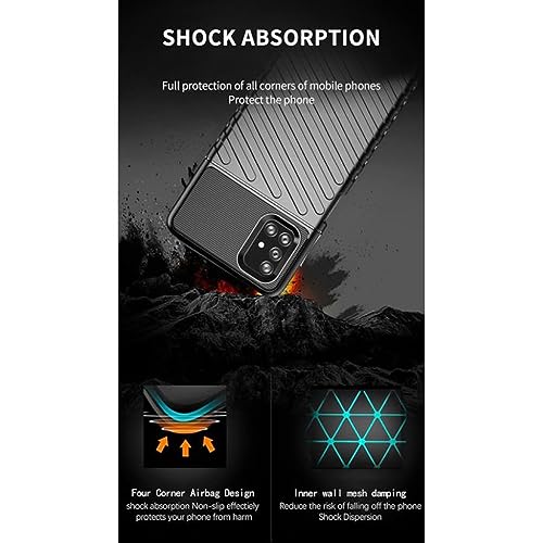 Image of Shockproof Back Cover Case for Samsung Galaxy M51 4G | 360 Degree Protection | Protective Design | Anti-Scratch Tough Slim TPU Case for Samsung Galaxy M51 4G (Black)