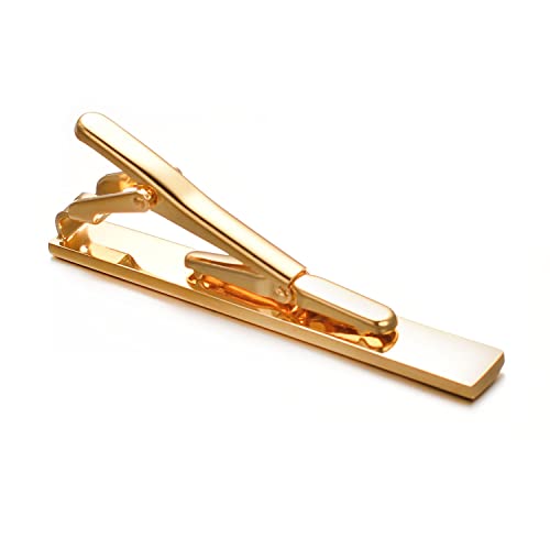 Black Gold Tie Clips For Men Set with Elegant Box Gold Tie Bar Set for Regular Ties4