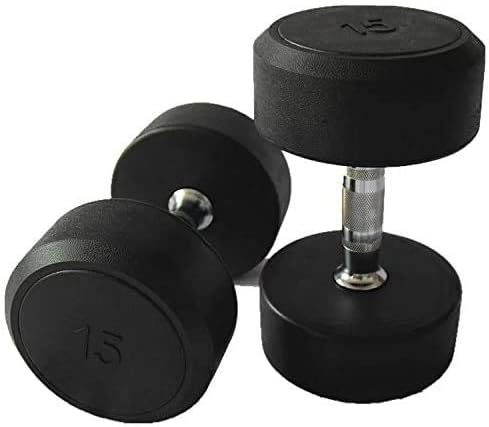 Round Fixed Rubber Dumbbells (Sold by Units)
