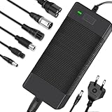 XPJBKC Ladegeräte für Scooter, 42V 2A Hoverboard Ladekabel, E-Scooter Ladegerät mit 6 Anschlüssen, Elektroroller Ladegerät, E Scooter Ladekabel für Hoverboard, Lithium Batterie, Elektrofahrräder