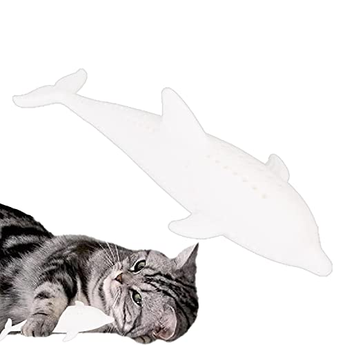Brinquedos Catnip - Brinquedo para limpeza de dentes de gatinho Forma de peixe - Brinquedo de dentiç