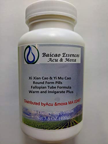 100 * 750 mg Xi Xian Cao & Yi Mu Cao Round Pills Fallopian Tube Formula Warm and Invigarate Plus by Baicao