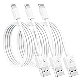 3 Pack Apple MFi Certified iPhone Charger 6ft, Apple Lightning to USB Cable 6 Foot, Super Fast Apple Charging Cables Cord Connector for iPhone 12 Mini 12 Pro Max 11 Pro MAX XS Xr X 6 ipad