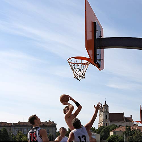 ProSlam Professional 180º Heavy Duty Breakaway Basketball Rim,18 inch Double Spring Flex Rim Goal Replacement Fits 5"x5", 5"x4", 4"x3",5"x3" Hole Pattern Backboard