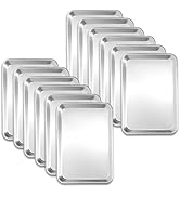 STEELUS 12 Pack Half Size Baking Sheet Pans, Aluminum Comercial Cookie Sheets Non-Stick, 18"x13"