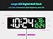 Large LED Digital Wall Clock with Date, Temperature, Auto-Brightness, Auto-DST | Big Digital Clock for Bedroom, Desk, Classroom, Living Room, Kitchen, Office, Gym, Farmhouse, Xmas Gift for Seniors