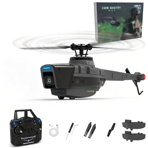 X-MechFun Military RC Helicopter C128 Scout Drone 4CH Gyro