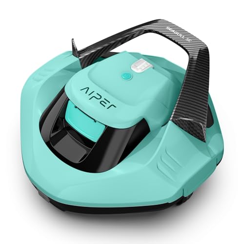 Image of (2026 Upgrade) AIPER Seagull SE Cordless Robotic Pool Cleaner, Above Ground Pool Vacuum with LED Indicator, Lasts 100 Mins, Self-Parking, Ideal for Flat Pools up to 860 sq.ft