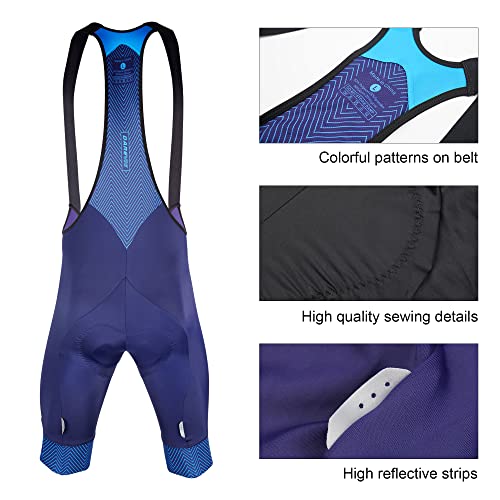 Darevie Short masculino Pro Cycling Bib 6H 500 KM Ride Cycling Shorts masculino acolchoado 3D com ad