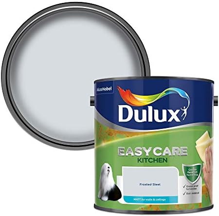 Dulux 5275849 Easycare Kitchen Matt Emulsion Paint For Walls And Ceilings - White Cotton 2. 5 Litres