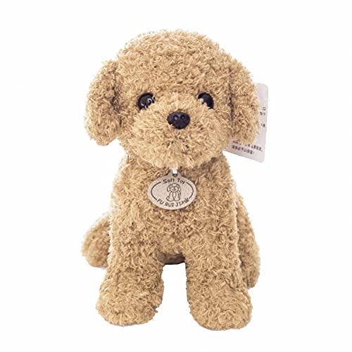 Uposao Teddy Dog Peluche Jouet Simulation Chien en Peluche Caniche Jouet Enfants Sommeil Oreiller Animal Mignon Animal De Compagnie Cadeau d'anniversaire Noël...