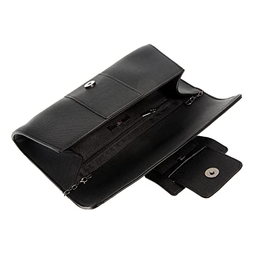 Image of Synthetic Leather Belted Envelope Clutch