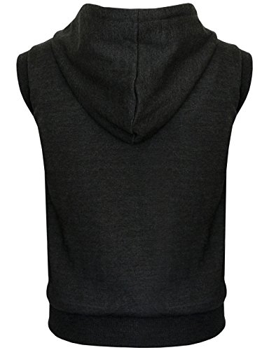 BCPOLO Men's Casual Zip-Hoodie Vest Cotton Sleeveless Zip up Hoodie Vest3