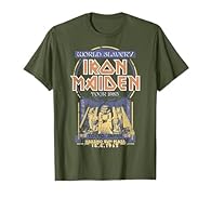 Official Iron Maiden Merchandise Iron Maiden T-Shirts for Men, Women, Boys and Girls; Iron Maiden Band T-Shirt; Iron Maiden Shirt Lightweight, Classic fit, Double-needle sleeve and bottom hem