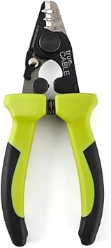 trueCABLE Professional Grade 3 in 1 Fiber Optical Cable Stripper, Precision Angled Jaw, 6" Fiber Optic Stripper Tool with TPU Grip for 1.6-3.0mm Jackets, 250-900m Tight Buffer & Loose Tube