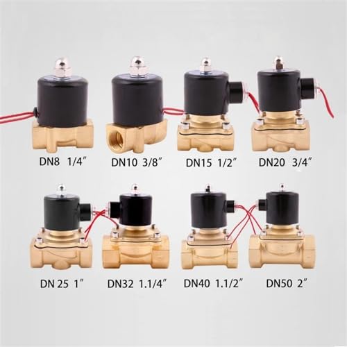 Électrovanne électromagnétique DN40 24V cuivre électrovanne eau 1.2" nomalement fermée