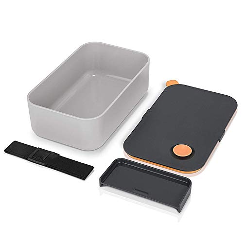 Pudełko na lunch Pudełka na lunch Bento Box 1000 ml z 2 przegrodami, przyjazne dla środowiska, bez BPA, hermetyczne, do mikrofalówki