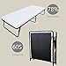 LEISUIT Foldaway Guest Bed Cot - Portable Folding Bed Frame with Thick Memory Foam Mattress for Spare Bedroom & Office