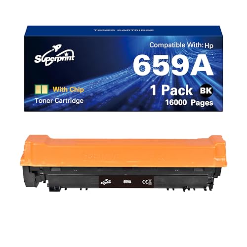 Superprint Cartouche de toner 659A compatible avec HP 659A 659X W2010A pour photocopieurs Color...